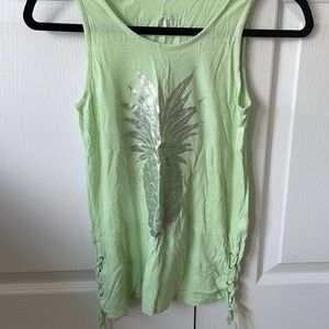 MINT GREEN PINEAPPLE TANK